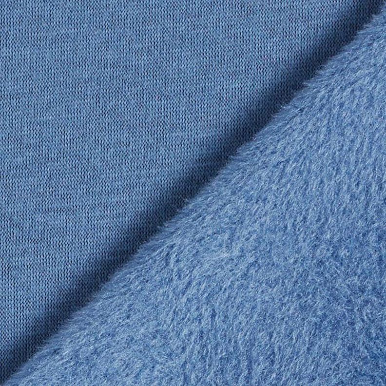 Alpefleece Hyggesweat Ensfarvet – jeansblå,  image number 5
