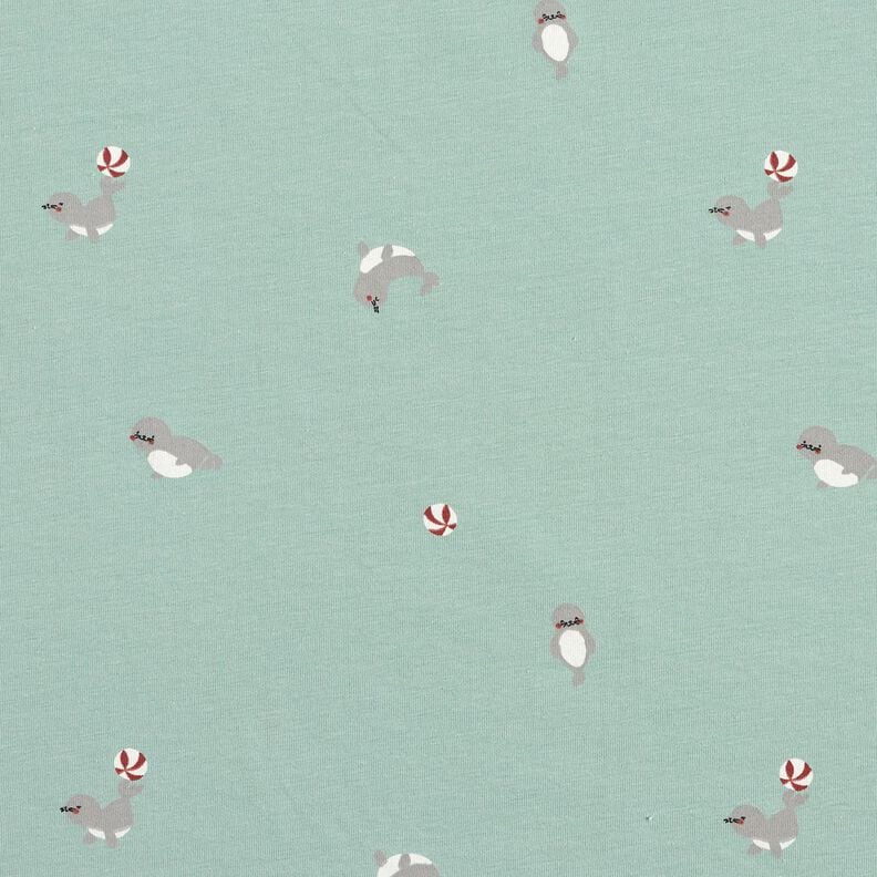 Bomuldsjersey s&aelig;lakrobatik &ndash; lysebl&aring;,  image number 1