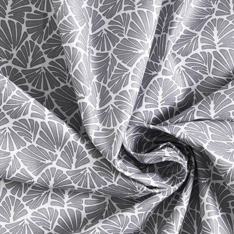 Impr&aelig;gneret voksdug abstrakte mini-blade &ndash; gr&aring;/hvid,  image number 4