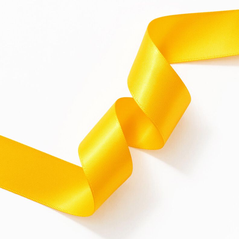 Satinbånd [25 mm] – solgul,  image number 3