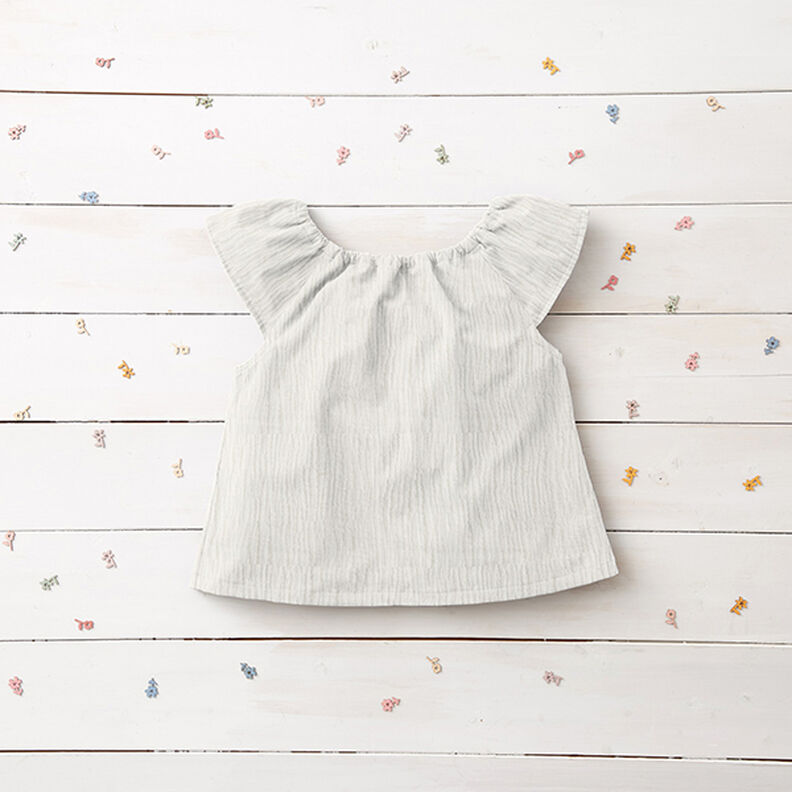 Musselin/Dobbelt-Crincle stof – uldhvid,  image number 8