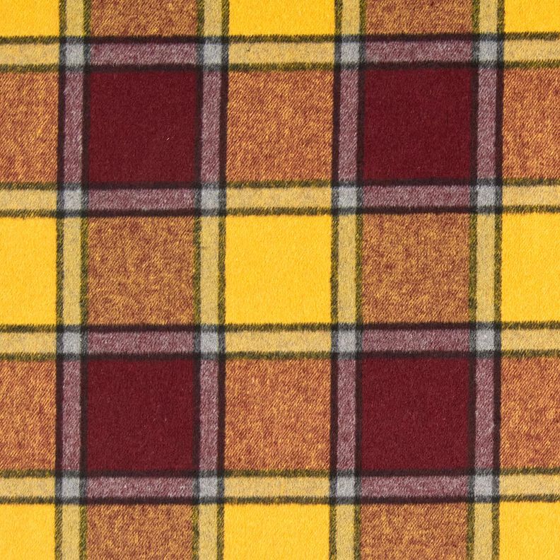 Frakkestof ru tern – bordeaux/karrygul,  image number 1