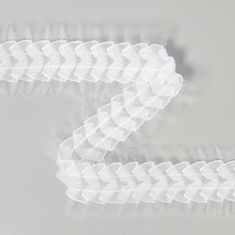 Fl&aelig;seblonde af tyl - hvid,  image number 1