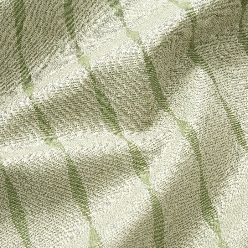 Outdoor stof Canvas bølgede striber – lys olivengrøn/lysebeige,  image number 2