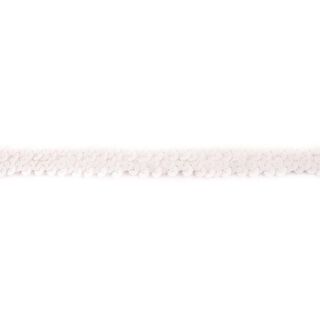 Elastisk pailletbånd [20 mm] – elfenben, 