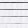 Bomuldsblanding brede striber – hvid/sort,  thumbnail number 1