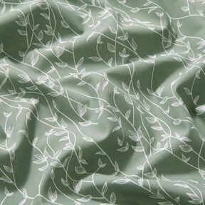 Bomuldspoplin bladranker &ndash; reed, 