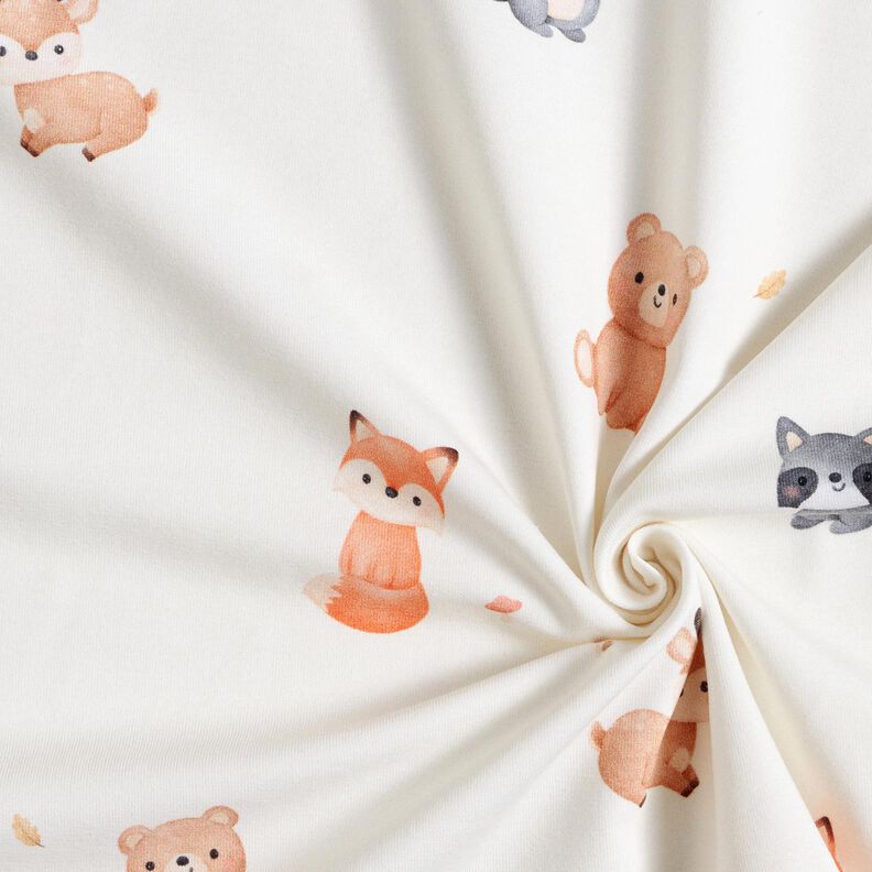 GOTS Bomuldsjersey babydyr Digitaltryk – elfenben,  image number 3