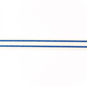 Vævet bånd Bomuld Striber – marineblå, 