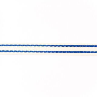 Vævet bånd Bomuld Striber – marineblå, 