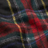 Frakkestof blanding af ny uld skotskternet – sort/rød,  thumbnail number 2