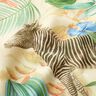 Dekorationsstof Halvpanama jungledyr – beige/grøn,  thumbnail number 2