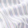 Bomuldsstof tofarvede striber – hvid/lyseblå,  thumbnail number 2
