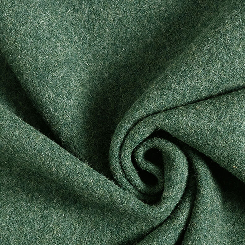 Uld-walkloden Melange – mørkegrøn,  image number 1