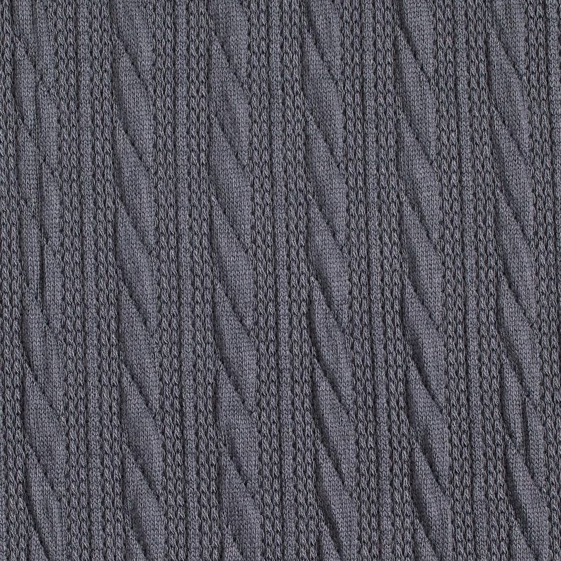Strik Cloqué fletmønster – natblå,  image number 1