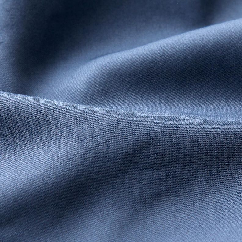Bomuldssatin Ensfarvet – jeansblå,  image number 3