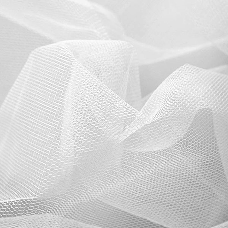 Brude-mesh ekstra bred [300 cm] – hvid,  image number 2