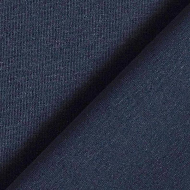 Bomuldsjersey Medium ensfarvet – natblå,  image number 5