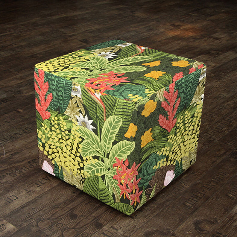 Outdoorstof Canvas eksotiske planter – mørkegrøn,  image number 8
