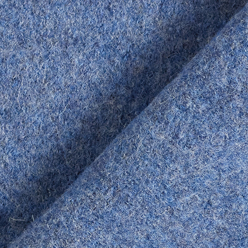 Uld-walkloden Melange – jeansblå,  image number 3
