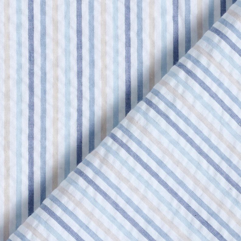 Bæk og bølge Bomuld stribet-mix – blå/hvid,  image number 4