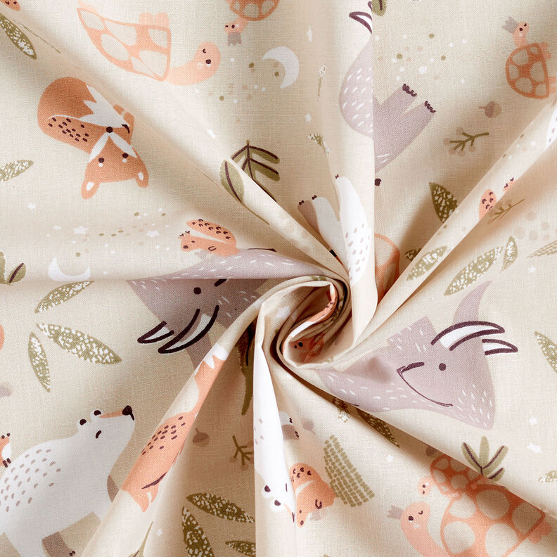 Bomuldspoplin dyr fra hele verden – natur,  image number 4