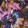 French Terry Sommersweat malede blomster Digitaltryk – indigo/kastaniebrun,  thumbnail number 2