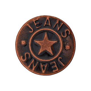 Patentknap til jeans Stjerne – kobberfarvet, 