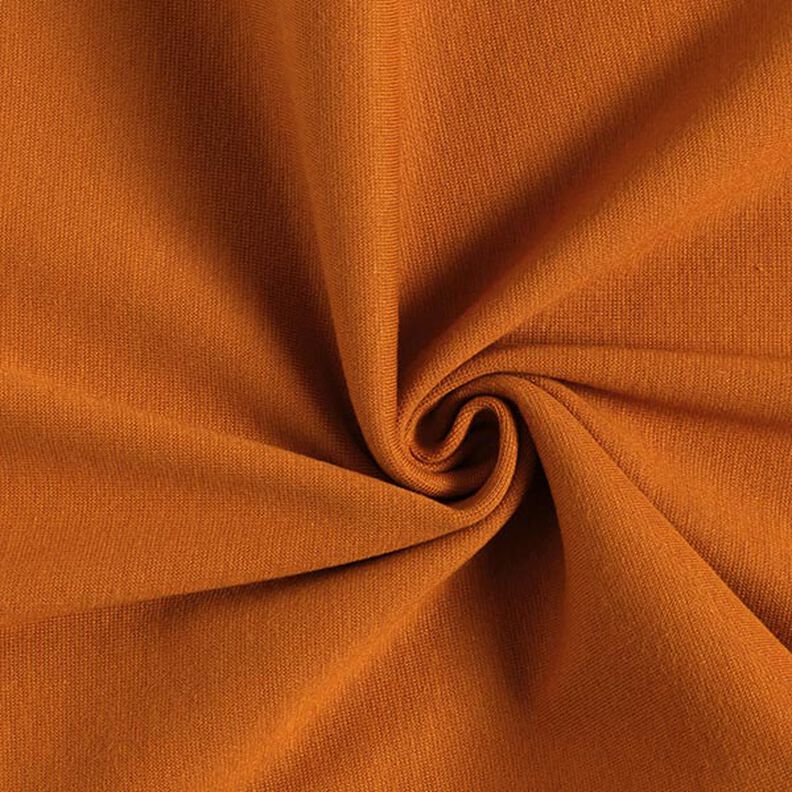 Rib stof ensfarvet – karamel,  image number 1