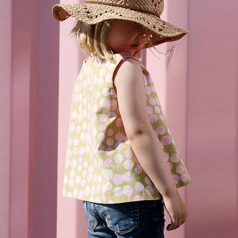 PINK - kjole og top med snoede stropper og lommer, Studio Schnittreif  | 74 - 140,  image number 6