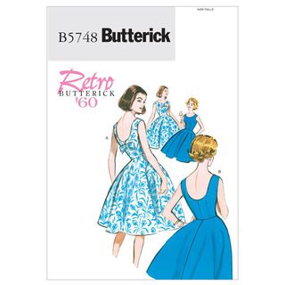 Vintage - Kjole, Butterick 5748|34 - 40|42 - 48, 