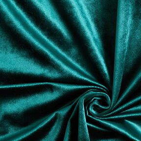 Dekorationsstof fløjl – petrol, 