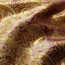 Beklædnings-jacquard metallic paisley – lilla/guld,  thumbnail number 2