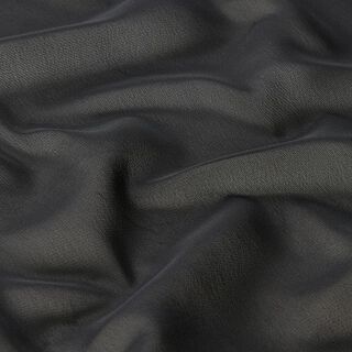 Polyester chiffon ensfarvet – sort | Reststykke 70cm, 