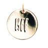 Vedhæng BFF [Ø17 mm] | Rico Design – guld metallisk,  thumbnail number 1