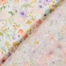 Viskosestof Dobby akvarel-blomsterhav digitalt print – elfenben/lavendel,  thumbnail number 4