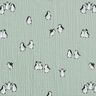 Musselin/Dobbelt-Crincle stof Glade pingviner – reed,  thumbnail number 1