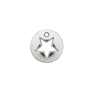Pyntedel Stjerne [ Ø 12 mm ] – sølv metallisk, 