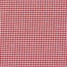 Bomuldsstof Vichy tern 0,2 cm – rød/hvid,  thumbnail number 1