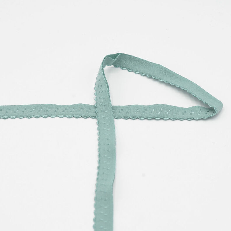 Elastisk kantbånd med blonder [20 mm] – reed,  image number 1