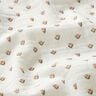 Musselin/Dobbelt-Crincle stof mini-tulipaner Digitaltryk &ndash; hvid,  thumbnail number 2