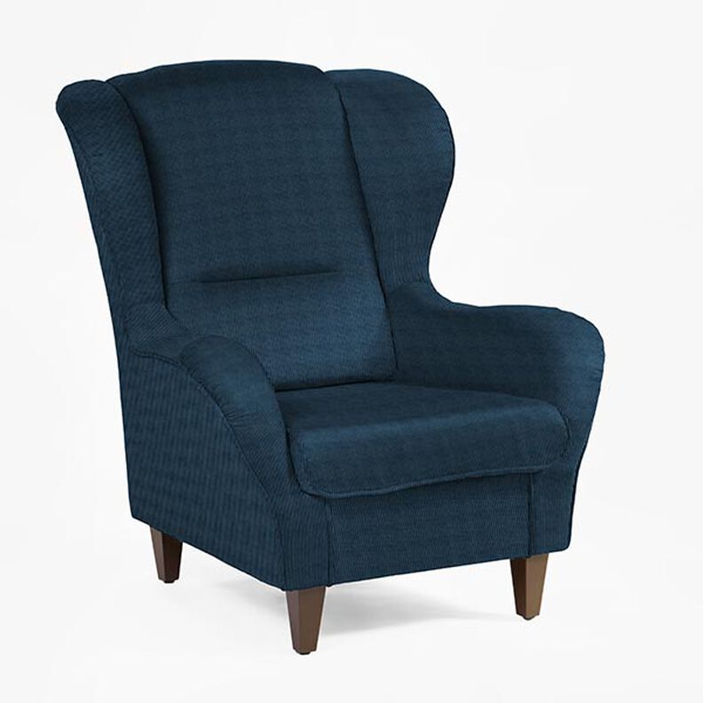 Polsterstof Fløjslook Fjord – natblå,  image number 5