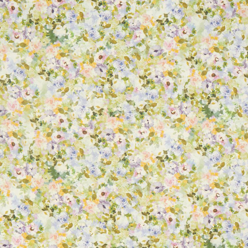 Chiffon blomsterhav genanvendt – pastelviolet/lindgrøn,  image number 1