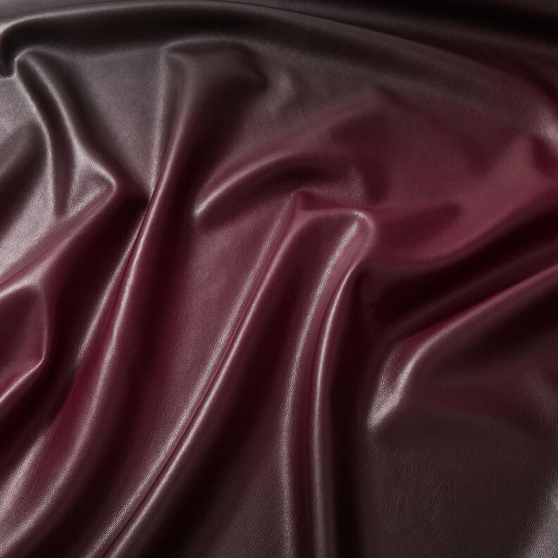 Kunstlæder farveforløb | Katia Fabrics – sort/bordeaux,  image number 2