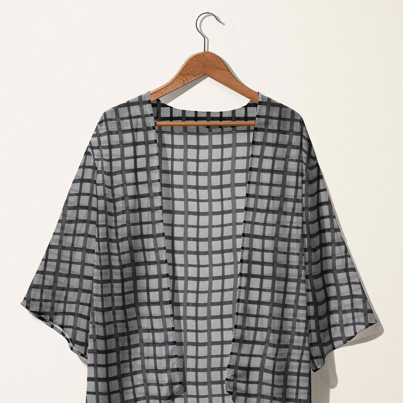 Chiffon vinduestern – sort,  image number 5