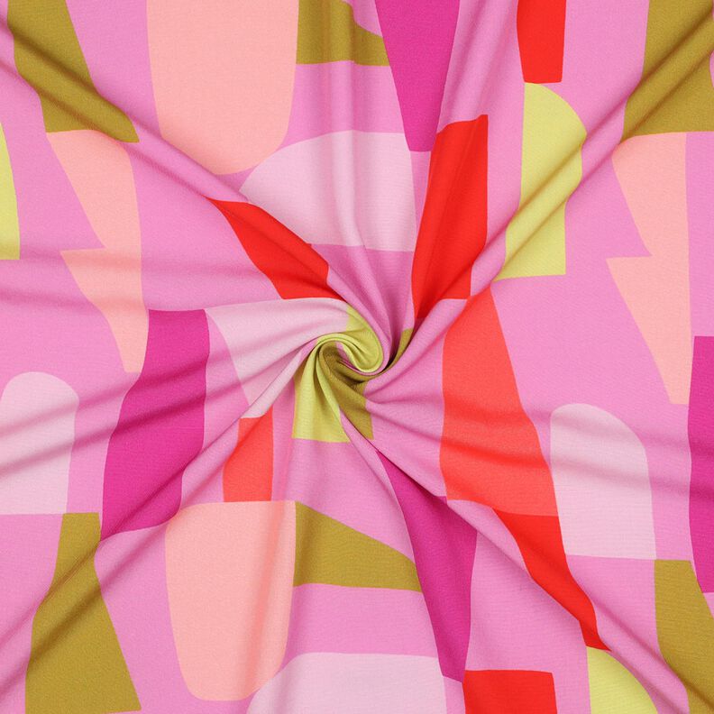 LENZING™ ECOVERO™ viskosestof  Shape Shifter | Nerida Hansen – pastelviolet/ildrød,  image number 3