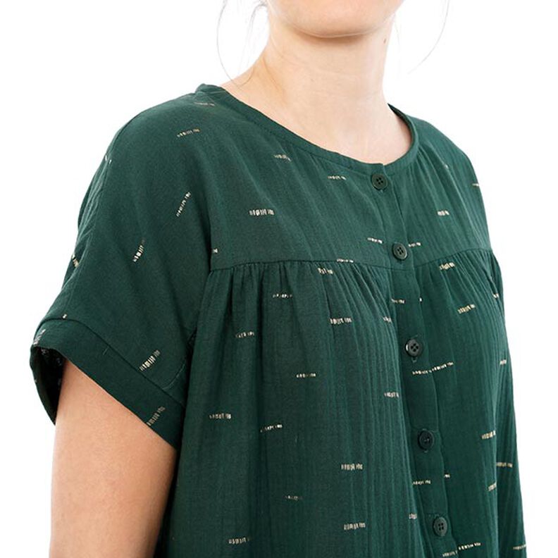 FRAU SUZY - løs kortærmet bluse med flæser, Studio Schnittreif  | XS -  XXL,  image number 9