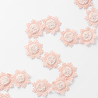 Blondebånd Blomster [45 mm] – rosa/hvid, 