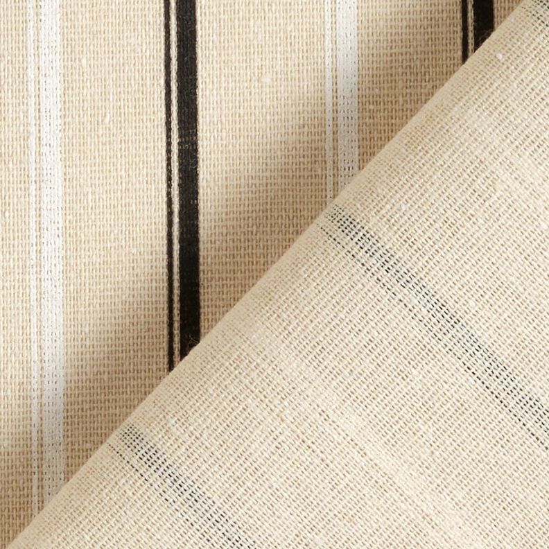 hør-miks Striber – mandel/sort,  image number 4