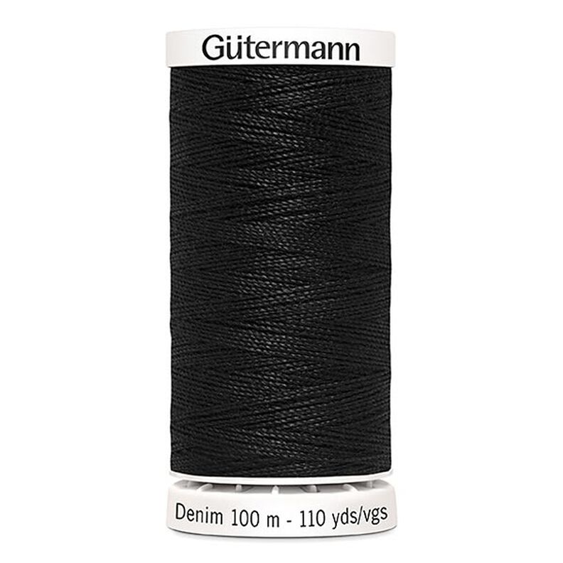 Jeanstråd [1000] | 100 m  | Gütermann – sort,  image number 1